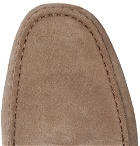 Tod's - Gommino Suede Driving Shoes - Men - Mushroom
