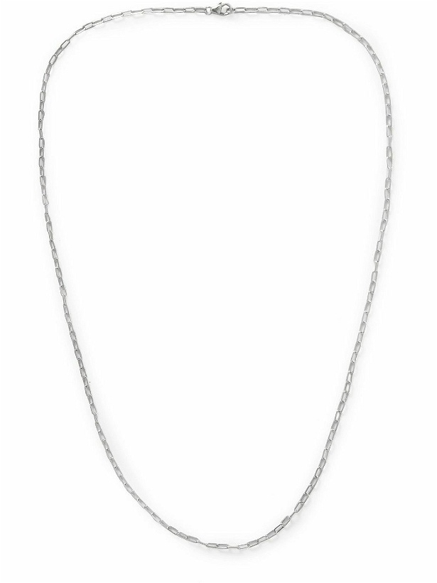 Photo: Miansai - Volt Link Rhodium-Plated Chain Necklace