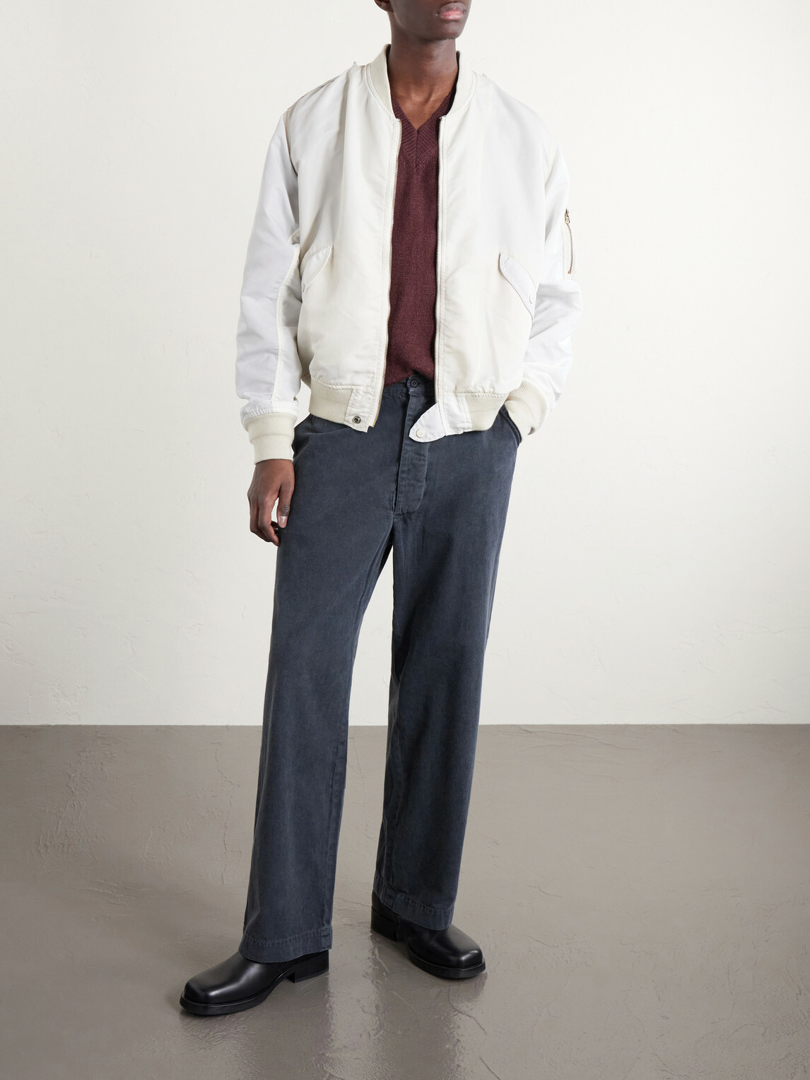 Remi Relief - Shell Blouson Jacket - White
