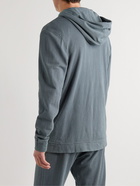 James Perse - Supima Cotton-Jersey Hoodie - Blue