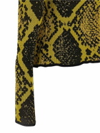 The Attico Python Jacquard Cardigan