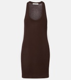 Lemaire Ribbed crêpe minidress