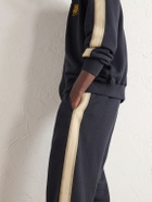 Aimé Leon Dore - Straight-Leg Striped Cotton Sweatpants - Black