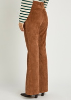 Moncler Flared-leg Corduroy Trousers Brown