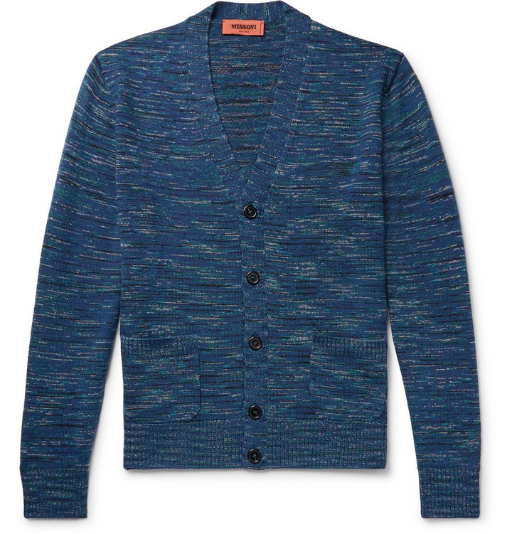 Photo: Missoni - Space-Dyed Wool Cardigan - Blue