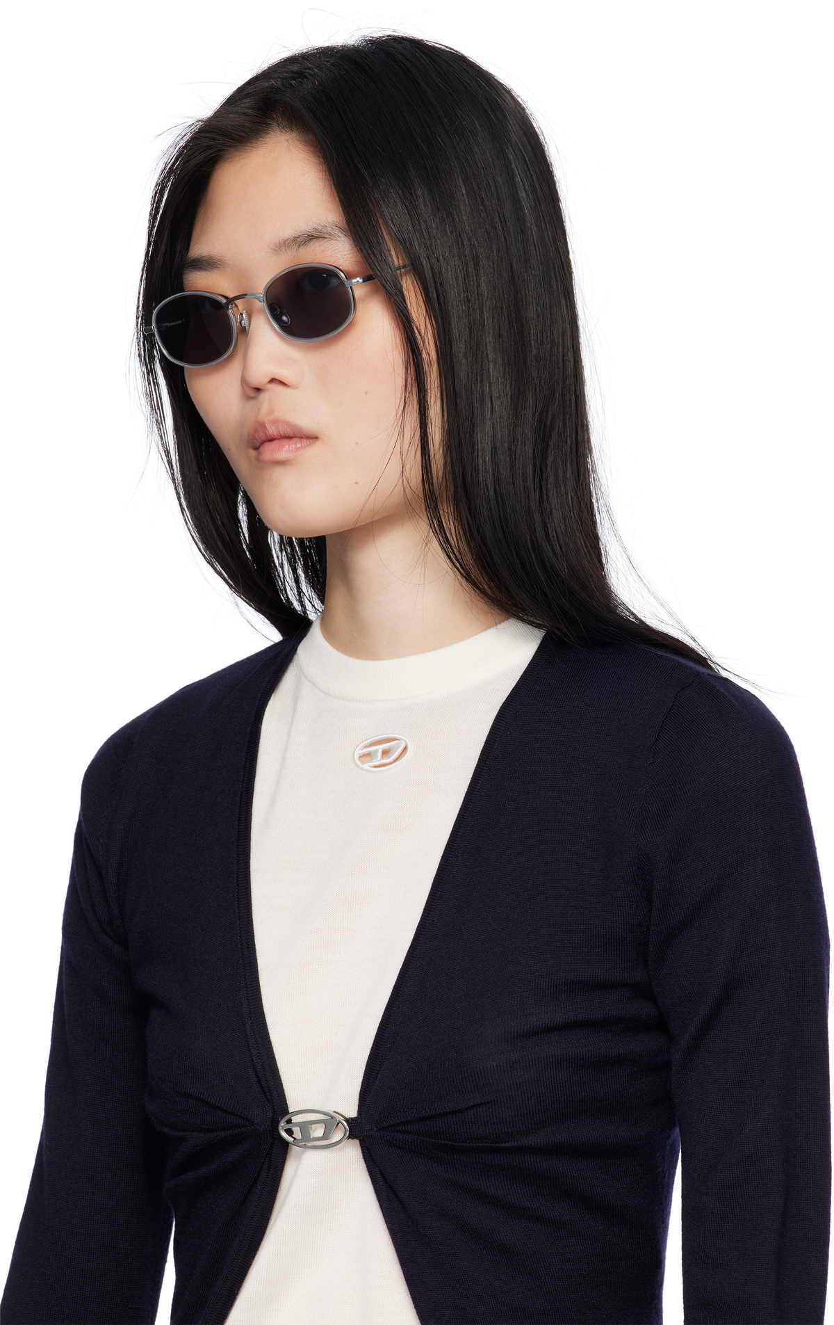 BONNIE CLYDE Silver Bicycle Sunglasses