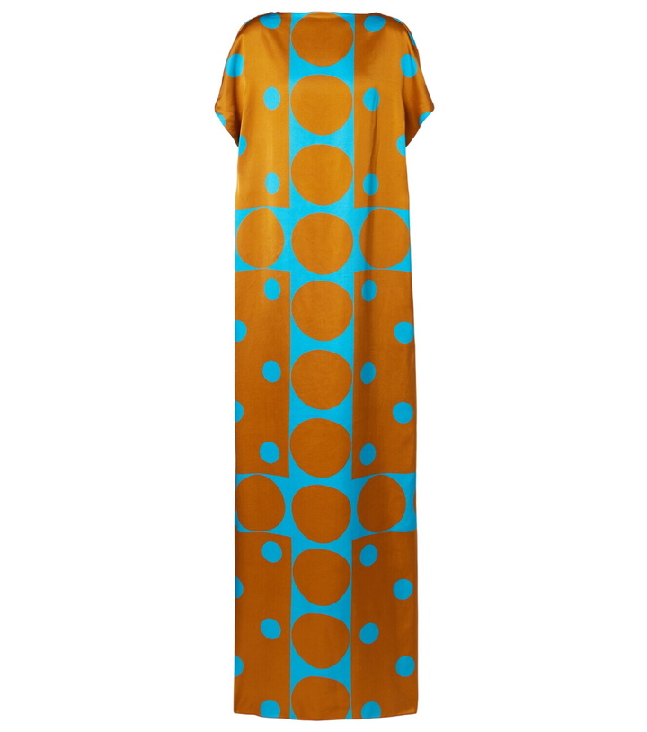 Photo: Dries Van Noten Printed satin maxi dress