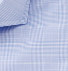 Hugo Boss - Blue Jason Slim-Fit Cutaway Collar Prince of Wales Checked Cotton Shirt - Blue