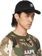 AAPE by A Bathing Ape Black Logo Cap