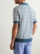 Frescobol Carioca - Romero Jacquard-Knit Cotton Shirt - Blue