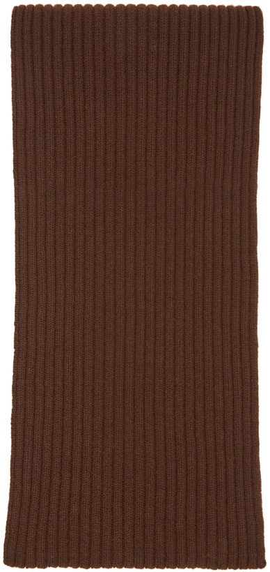 Photo: Margaret Howell Brown Merino Cashmere Chunky Scarf