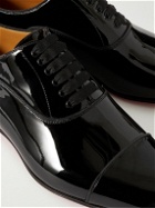 Christian Louboutin - Greggo Patent-Leather Oxford Shoes - Black