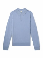 Paul Smith - Merino Wool Polo Shirt - Blue