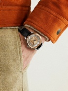 Buccellati - Ornatino Automatic 42mm 18-Karat Pink and White Gold and Croc-Effect Leather Watch, Ref. No. WAUMGE013178