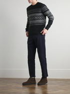 Club Monaco - Fair Isle Wool-Blend Sweater - Black