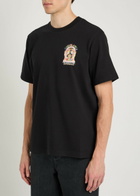 Casablanca Essential Experience Printed Cotton T-shirt Black