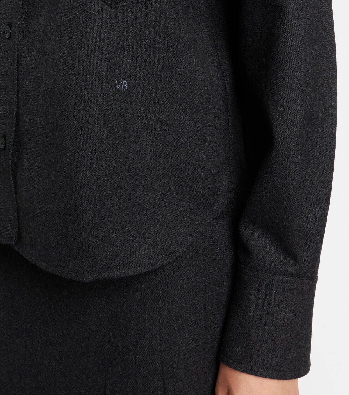 Victoria Beckham Ellys wool flannel shirt