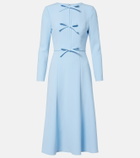 Carolina Herrera Bow-detail crêpe midi dress