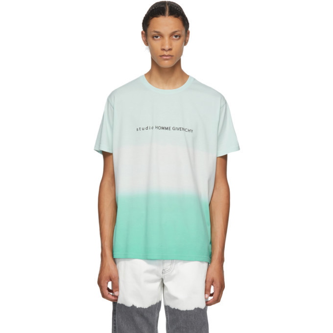 Photo: Givenchy Green Faded Effect Studio Homme T-Shirt