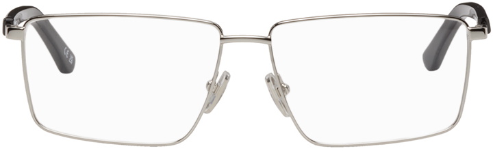 Photo: Balenciaga Silver Rectangular Glasses