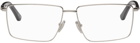 Balenciaga Silver Rectangular Glasses