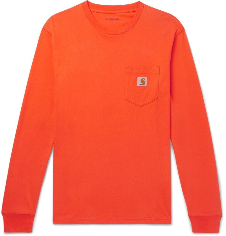 Photo: Carhartt WIP - Cotton-Jersey T-Shirt - Men - Orange