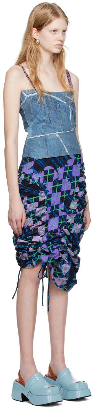Andersson Bell Blue Giselle Midi Dress