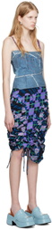Andersson Bell Blue Giselle Midi Dress