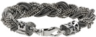 Emanuele Bicocchi Silver Medium Alternated Braided Bracelet