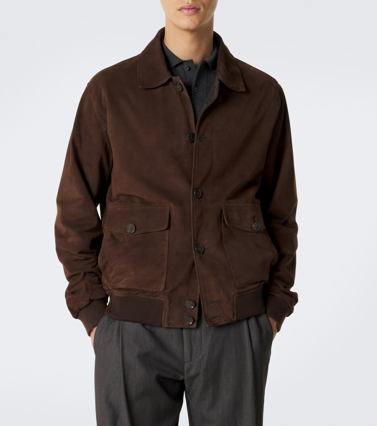 Arma Tomme reversible suede blouson jacket