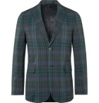 Beams Plus - Unstructured Madras-Checked Woven Blazer - Blue