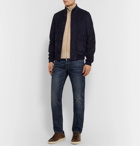 Brunello Cucinelli - Slim-Fit Ribbed Mélange Cashmere Zip-Up Sweater - Neutrals