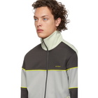 Givenchy Grey and Yellow Zip-Up Sweater