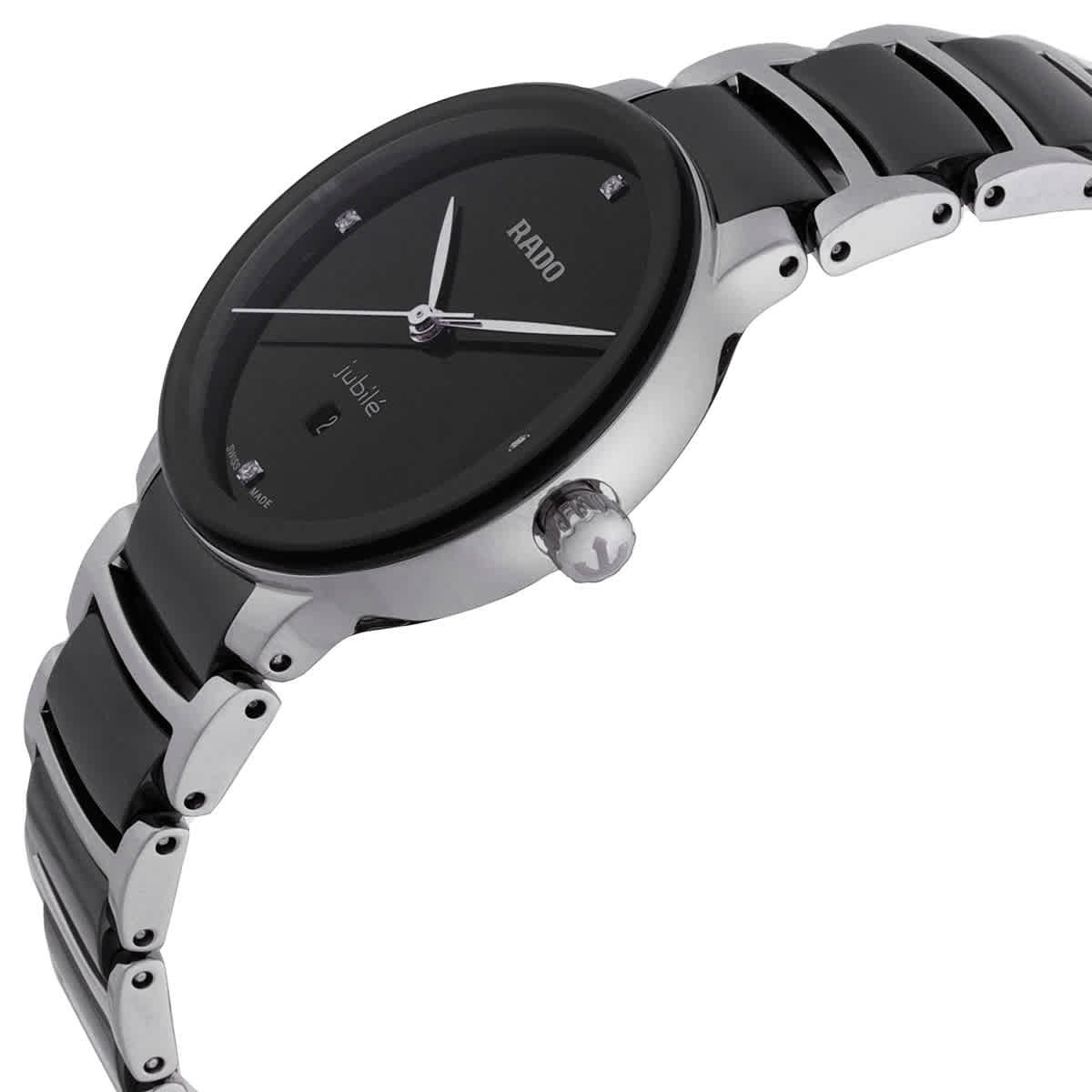 Rado Centrix Diamonds Quartz Black Dial Ladies Watch R30026712