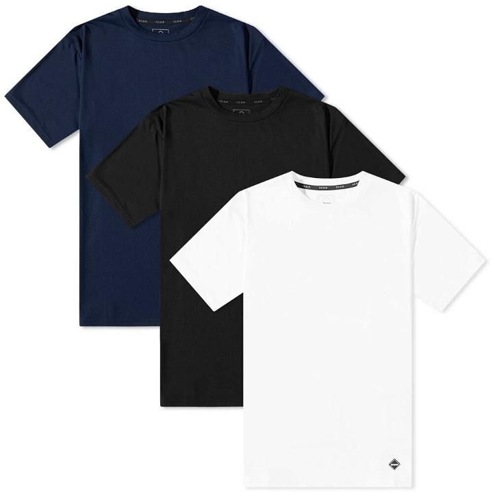 Photo: F.C. Real Bristol Men's FC Real Bristol 3 Pack T-Shirt in Black/Navy And White