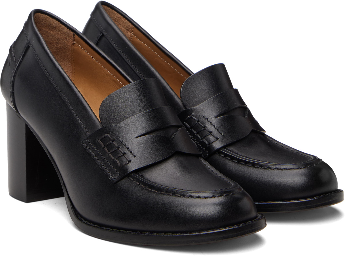 A.P.C. Black Moc Heels