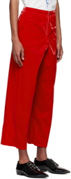 Maximilian Davis Red Spain Trousers
