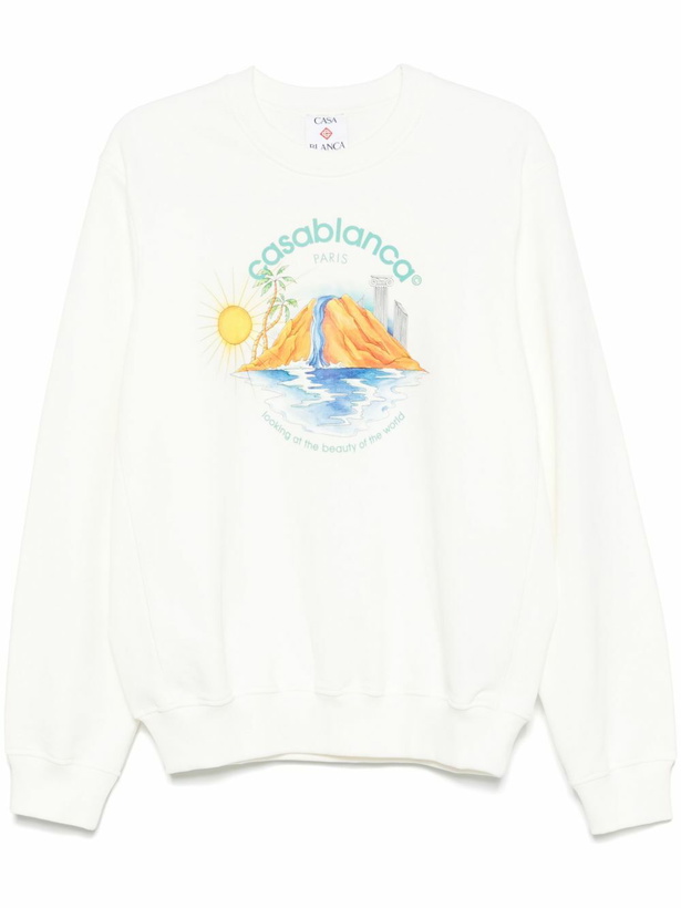 Photo: Casablanca White Oasis Sweatshirt