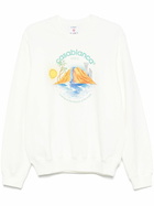 Casablanca White Oasis Sweatshirt