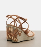 Jimmy Choo Ayla leather espadrille wedges
