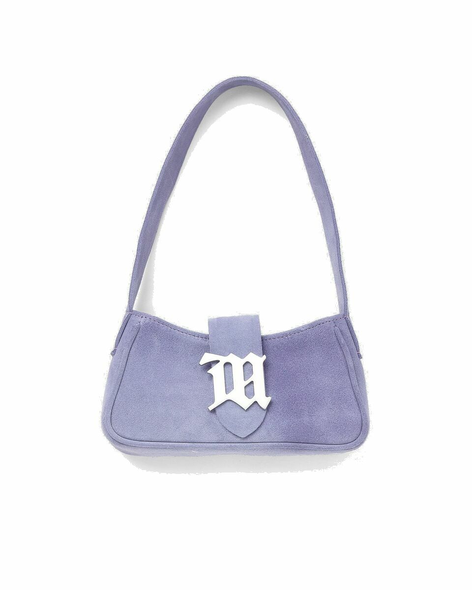 Photo: Misbhv Suede Shoulder Bag Mini Purple - Womens - Small Bags