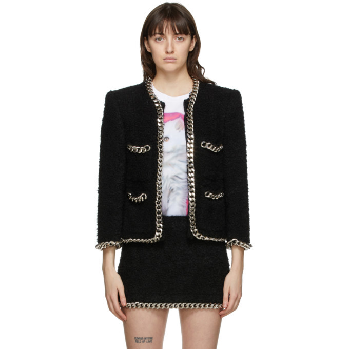 Ashley Williams Black Curb Chain Jacket Ashley Williams