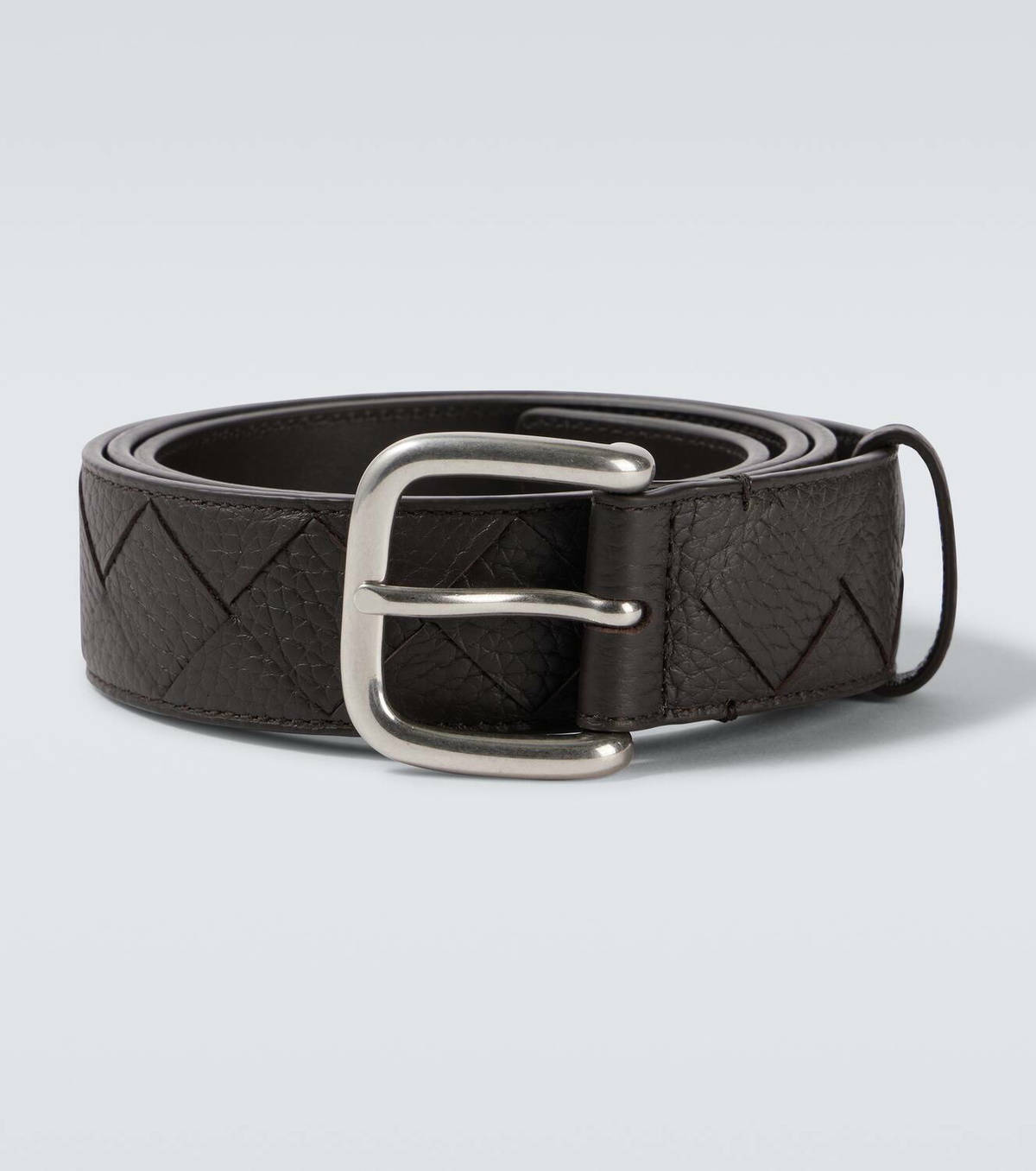 Bottega Veneta Intrecciato leather belt Bottega Veneta display picture 1