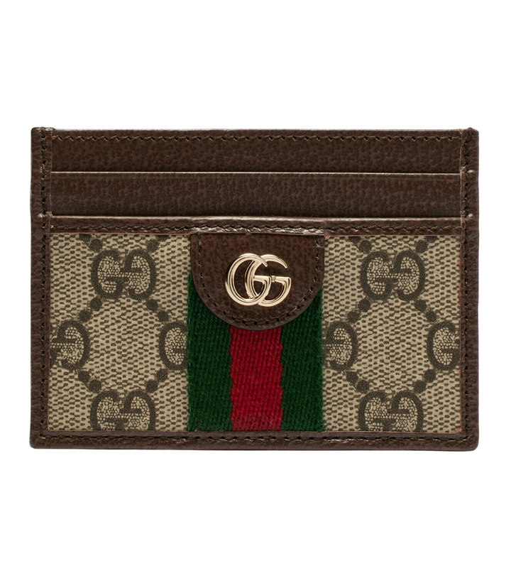 Photo: Gucci Ophidia leather-trimmed card holder