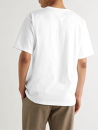 WTAPS - Home Base Logo-Appliquéd Cotton-Blend Jersey T-Shirt - White