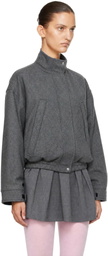 Sandy Liang Gray Papas Jacket