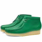 Clarks Originals Women's Wallabee Leather Boots in Cactus Green
