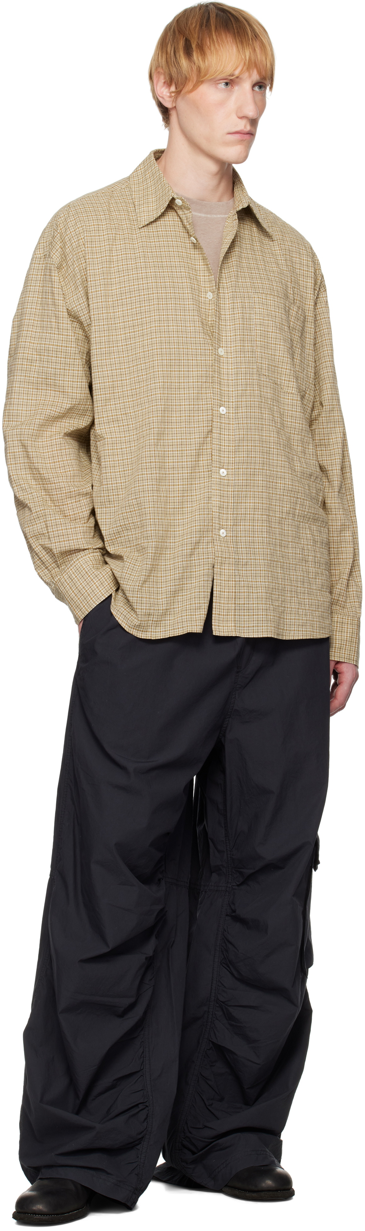 HOPE Beige Wide Fit Room Shirt HOPE HOPE Beige Wide Fit Room Shirt HOPE