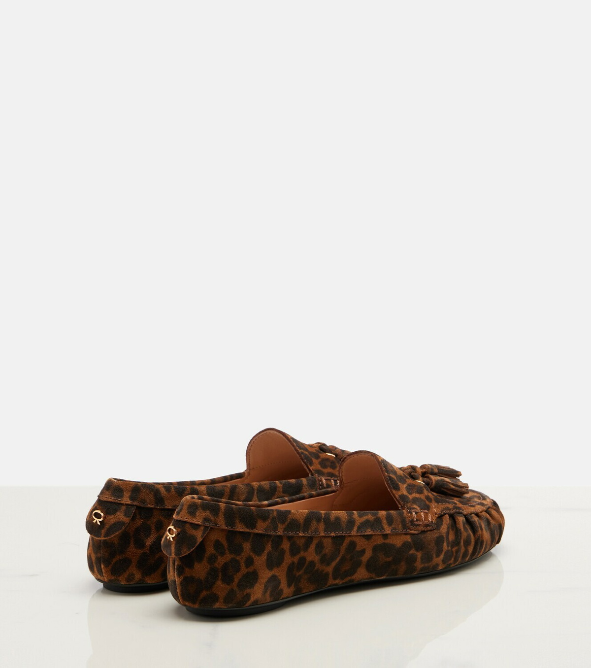 Gianvito Rossi Leopard-print suede loafers