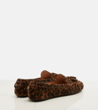 Gianvito Rossi Leopard-print suede loafers